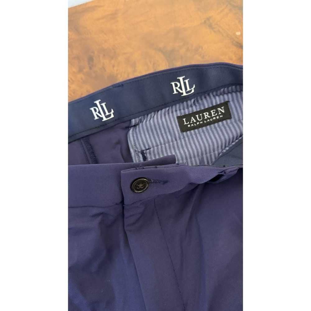 Lauren Ralph Lauren Mens  Fits 34x29 CA-01129 RN-90736 Navy Blue Dress Pants - Picture 3 of 10